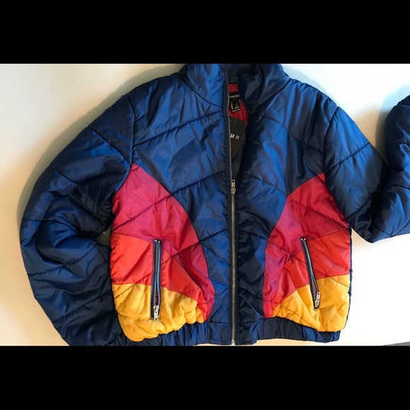 Forever 21 Jackets & Blazers - NWT Navy puffer jacket Size L